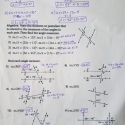 Parallel lines transversals and algebra answer key